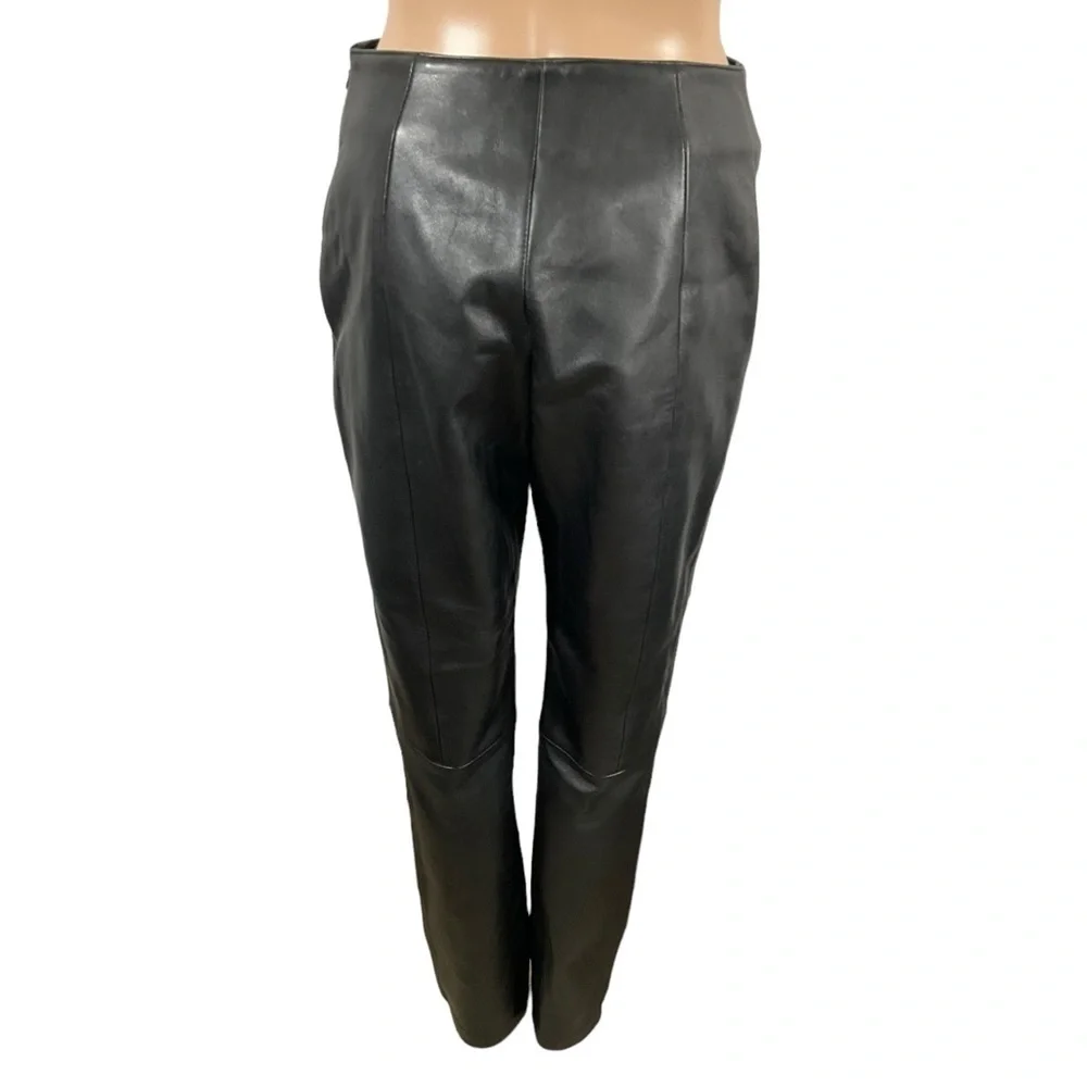 Hugo Buscati Collection Vintage Lined Black 100% leather Pants size 6T